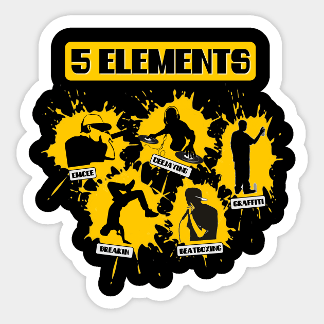 5 Elements Sticker by CATEGORY 5 DESIGNS